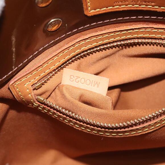 LOUIS VUITTON Monogram Vernis Reade PM Hand Bag Bronze M91146 - Picture 12 of 16
